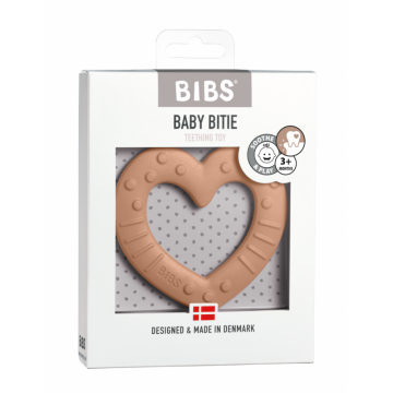 BIBS Bijtring Hart [ Peach ]