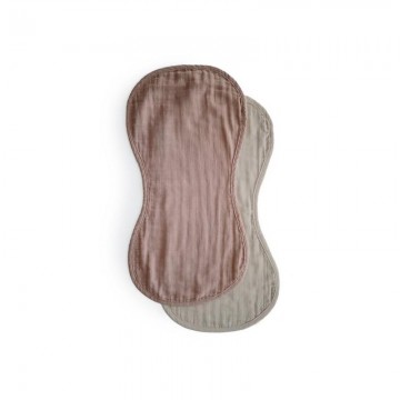 Mushie Spuugdoeken Natural/Fog