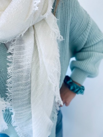 Sjaal Fine Knit [ Wit ]