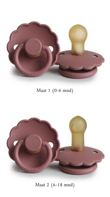 FRIGG Fopspeen Daisy [ Woodchuck ] Natuurlijk Rubber