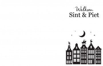 1x snijplank groot liggend welkom sint  merry christmas hert chantal van der hoek