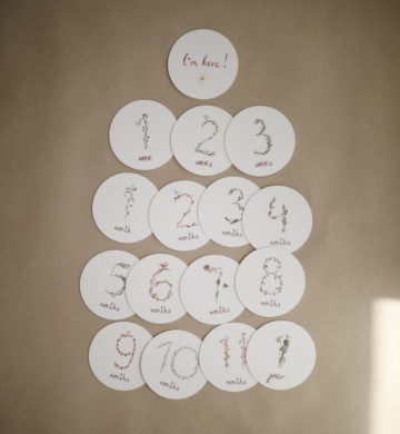 Mushie Milestone Cards