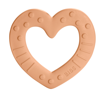 BIBS Bijtring Hart [ Peach ]