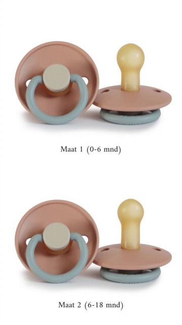 Frigg Fopspeen Color [ Queen ] Natuurlijk Rubber