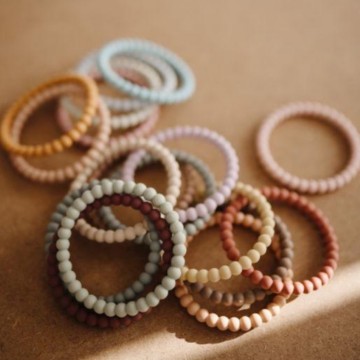 Mushie Bijtring Pearl [ Mellow/Terracotta/Periwinkle ]