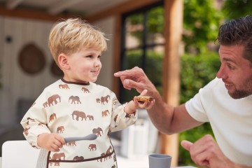 Jollein Slab waterproof met mouw [ Savannah ]