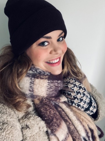 Beanie  donker bruin