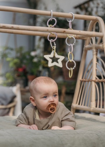 Bibs bijtring hart  dark oak  5