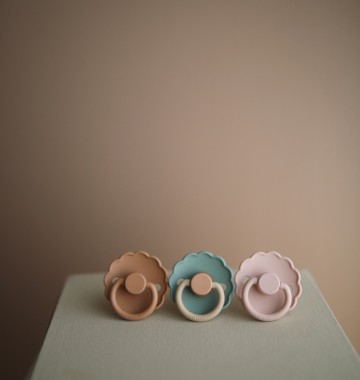 FRIGG Fopspeen Daisy Bloom [ Cotton Candy ] Natuurlijk Rubber