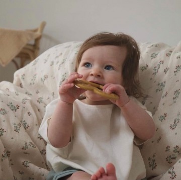 BIBS Bijtring Ster [ Ivory ]