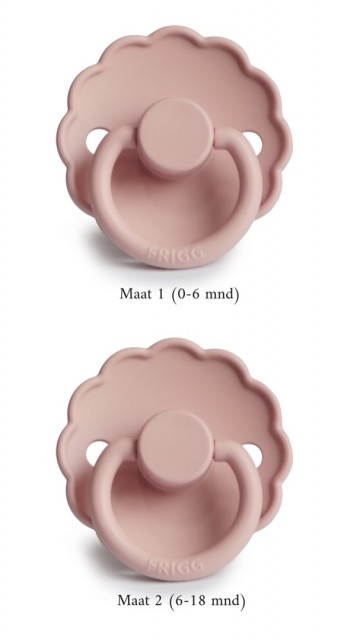 FRIGG Fopspeen Daisy [ Blush ] Natuurlijk Rubber