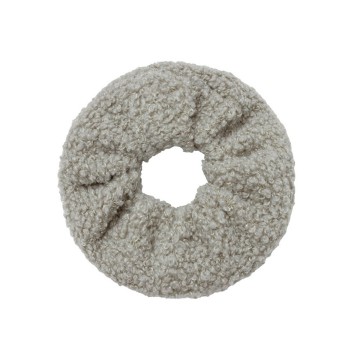 Scrunchie Soft Teddy Lichtgrijs