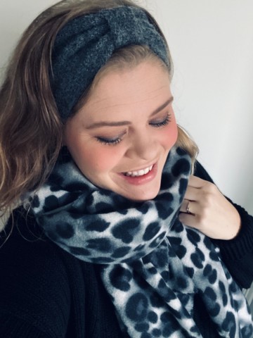 Sjaal Leopard [ Grijs ]