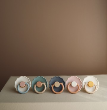 FRIGG Fopspeen Daisy Bloom [ Cotton Candy ] Natuurlijk Rubber