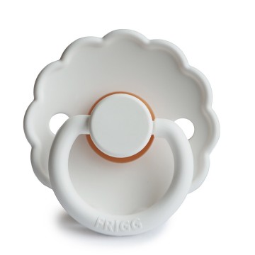 Frigg fopspeen daisy bloom  white  natuurlijk rubber