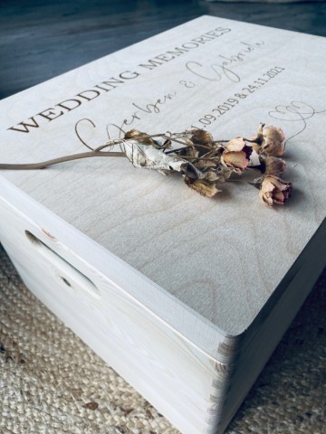 Gepersonaliseerde memory box  wedding  1