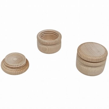 Haarlokdoosje hout  gepersonaliseerd