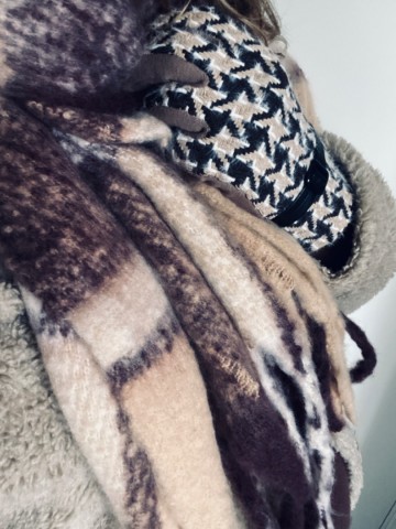 Handschoenen  donkerbruin  beige  2