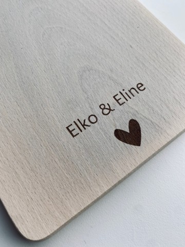 Houten snij   borrelplank  new home  1