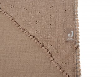 Jollein badcape embroidery  biscuit  1