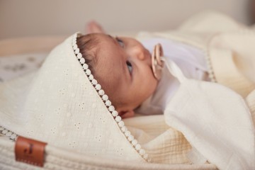 Jollein badcape embroidery  ivory  7