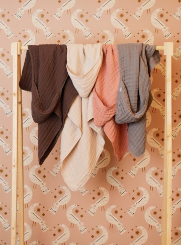 Jollein badcape wrinkled  chestnut  5