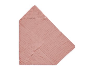 Jollein badcape wrinkled  rosewood  1