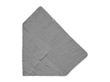 Jollein badcape wrinkled  storm grey  1