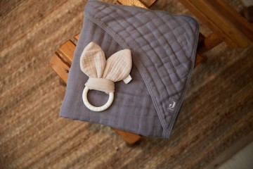 Jollein badcape wrinkled  storm grey  7