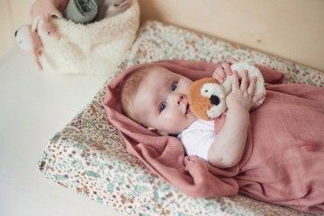 Jollein bamboe hydrofiel multidoek  pale pink donker  2