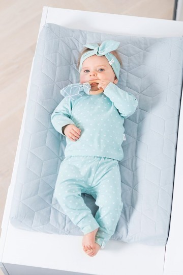 Jollein broekje hearts soft green 3