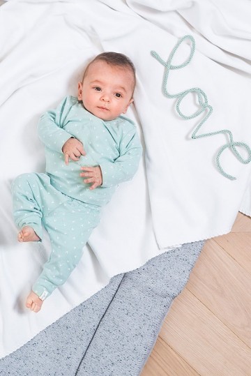 Jollein broekje hearts soft green 4