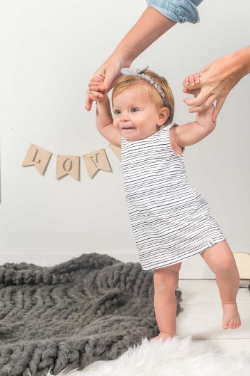 Jollein jurkje black stripes 3