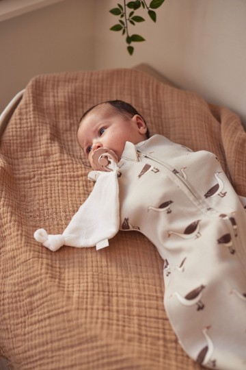 Jollein ledikantdeken muslin fringe 8