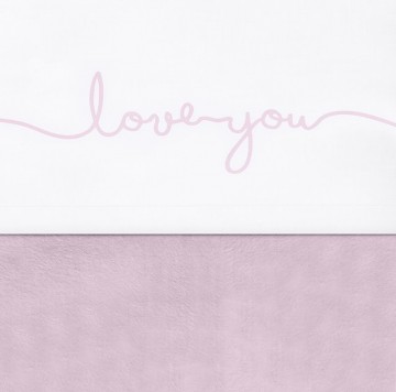 Jollein Laken Love you Vintage pink
