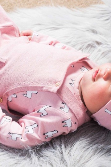 Jollein pretty knit salopette blush pink 5 0