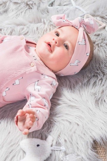 Jollein pretty knit salopette blush pink 6 0