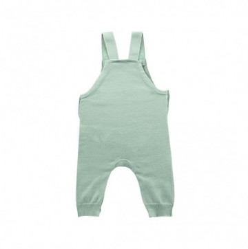 Jollein pretty knit salopette stone green 1