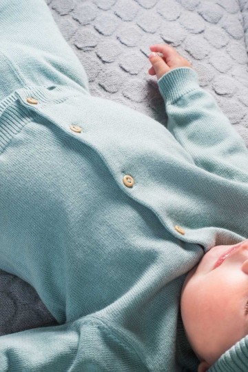 Jollein pretty knit vest stone green 3