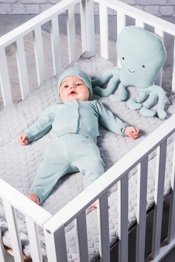 Jollein pretty knit vest stone green 5