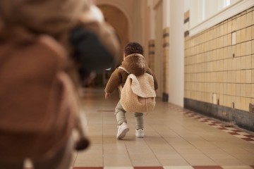Jollein rugtasje boucle  naturel