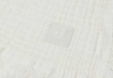 Jollein wiegdeken muslin fringe  ivory  2