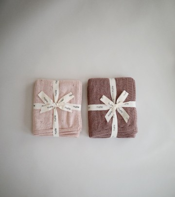 Mushie deken dots  blush  1