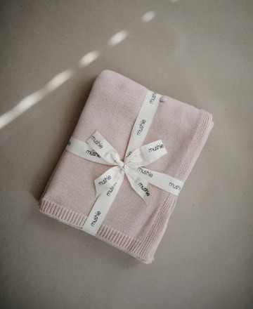 Mushie deken dots  blush  2