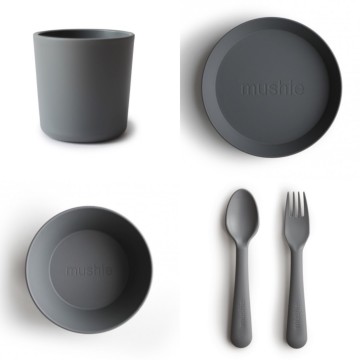 Mushie dinner set  smoke