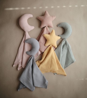 Mushie knuffeldoekje moon  roman green  10