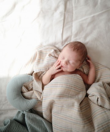 Mushie knuffeldoekje moon  roman green  7