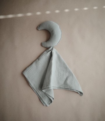 Mushie knuffeldoekje moon  roman green  8