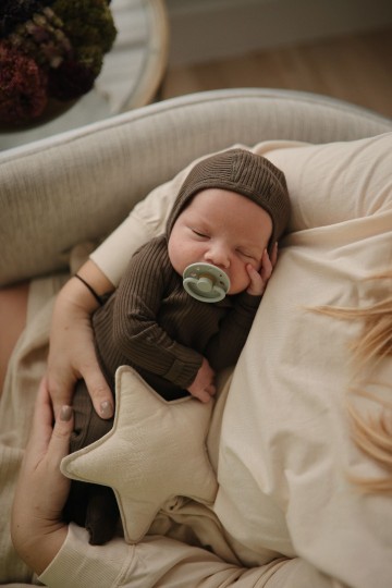 Mushie knuffeldoekje star  fog 7