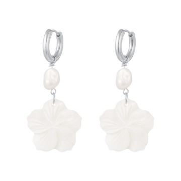 Oorbellen beach collectie  zilver  1 0